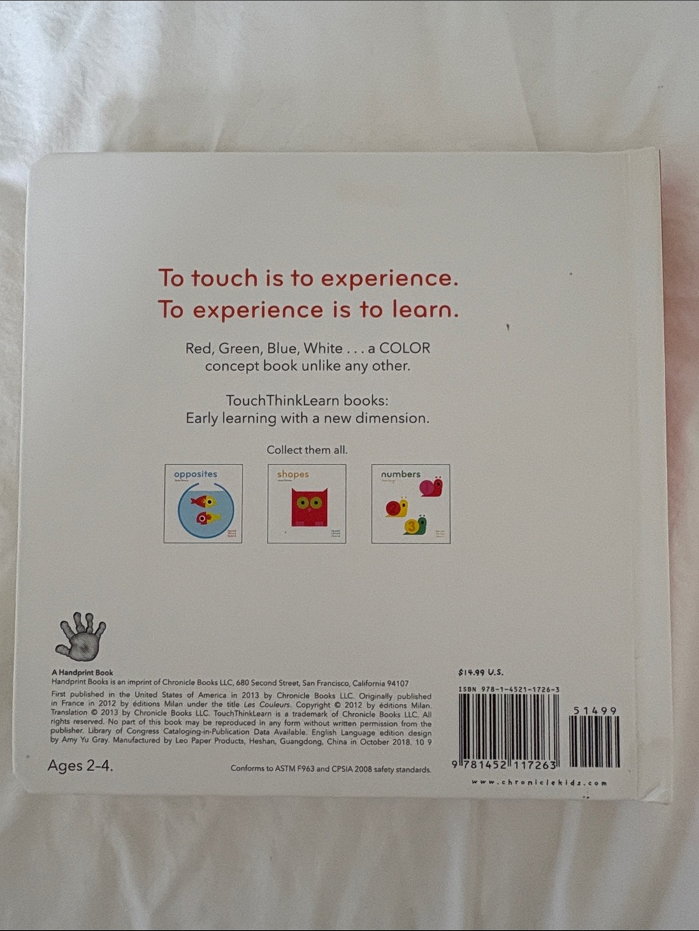 Colors Touch & Think Learning Board Book - Picture 7 of 7